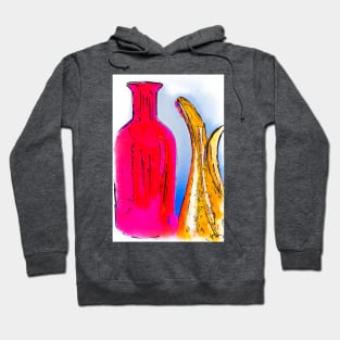 The Pitcher And Vase Watercolor Hoodie